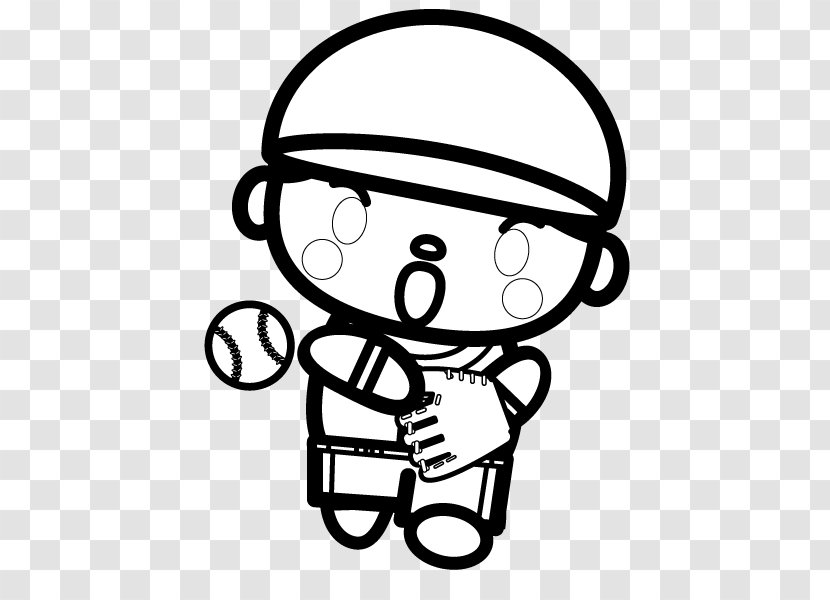 Black And White Drawing Baseball Line Art Clip - Pitcher Transparent PNG