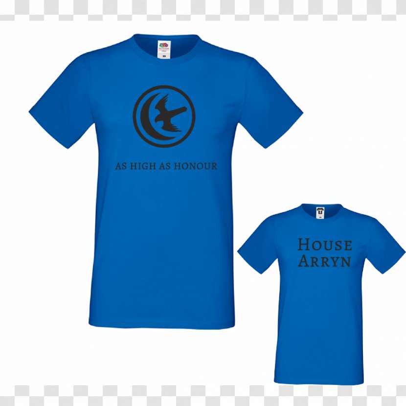 T-shirt House Arryn Cotton Hoodie - Blue Transparent PNG
