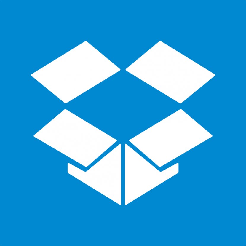 Blue Square Triangle - User - Dropbox Transparent PNG