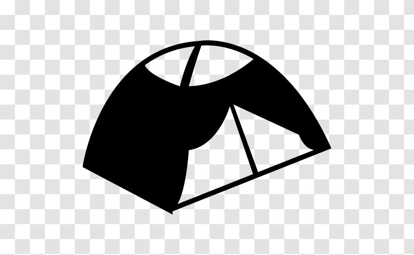 Camping Tent Campsite - Black Transparent PNG