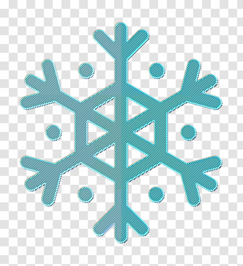 Snow Icon Snowflake Weather - Turquoise Transparent PNG