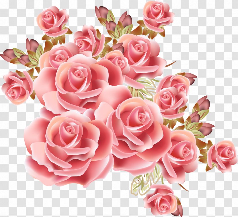 Rose Flower Drawing Stock Photography - Petal - Dream Pink Pattern Transparent PNG