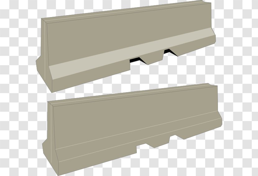 Jersey Barrier Traffic Clip Art - Walle Transparent PNG