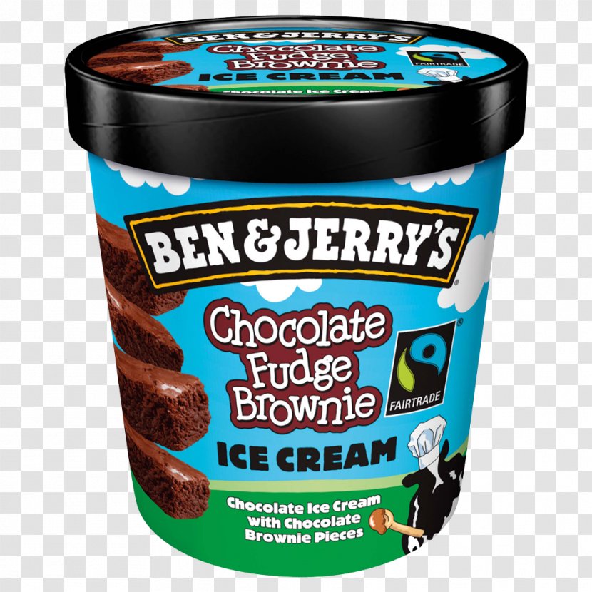 Ice Cream Cherry Garcia Chocolate Brownie Fudge Ben & Jerry's - Frozen Dessert - Jerrys Transparent PNG