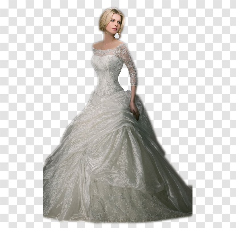 Wedding Dress Bride Sleeve Lace - Flower Transparent PNG