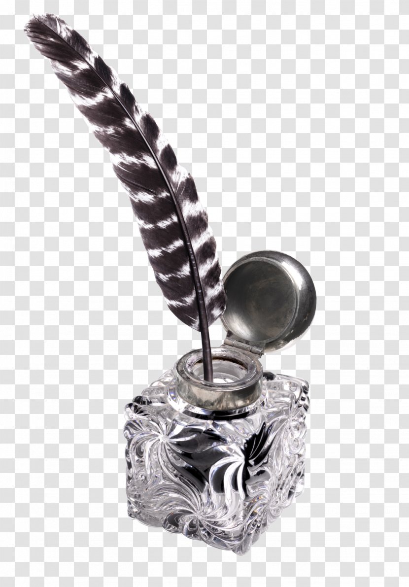 Paper Quill Inkwell Pen - Cutlery - The In Bottle Transparent PNG