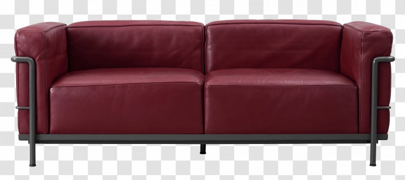 Loveseat Couch Cassina S.p.A. Chair Furniture - Sofa Bed - Red Leather Lobby Picture Transparent PNG