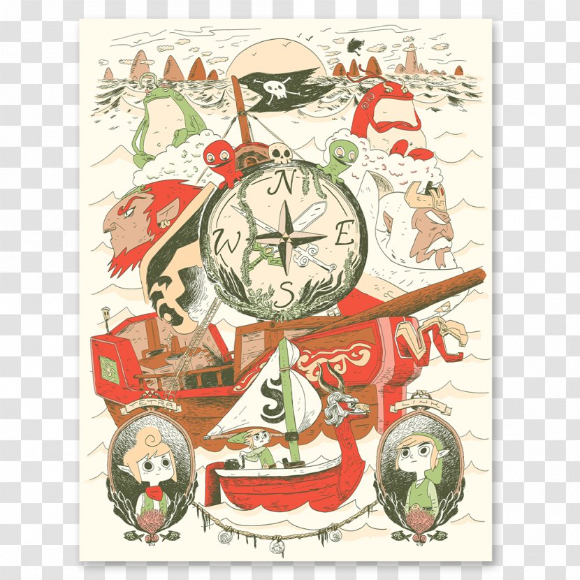 The Legend Of Zelda: Wind Waker Majora's Mask Breath Wild Video Game - Christmas Decoration - China Poster Transparent PNG