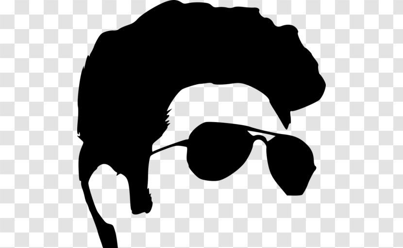 Silhouette Clip Art Sunglasses Image - Blackandwhite - Beard Transparent PNG