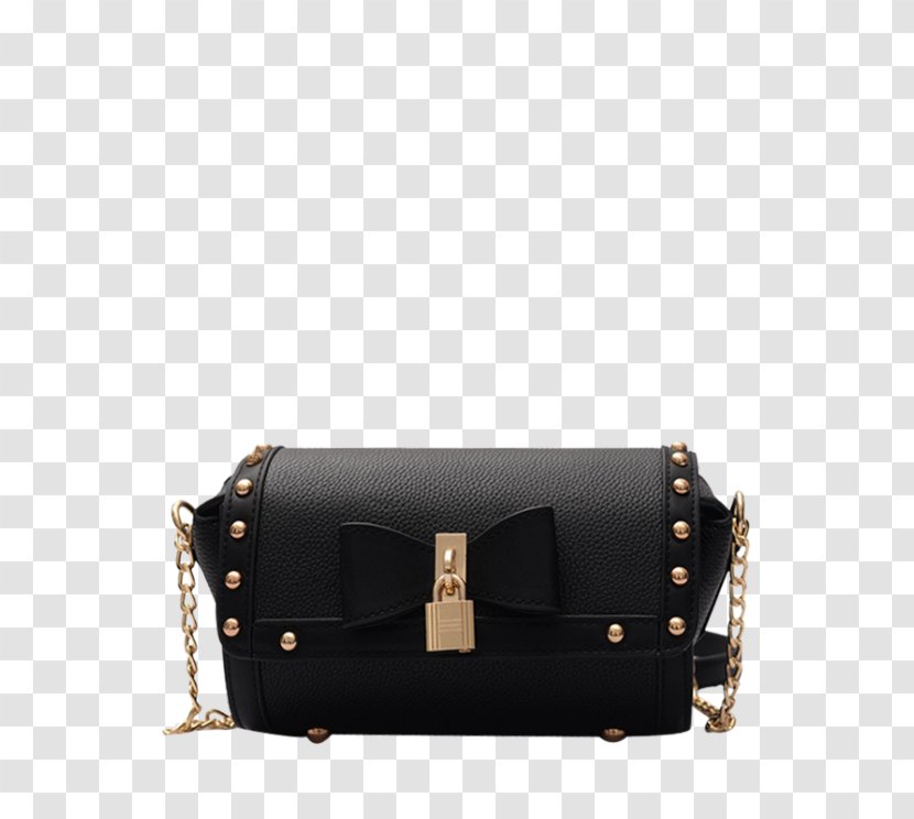 Handbag Leather Messenger Bags Strap - Black - Crossbody Chain Transparent PNG