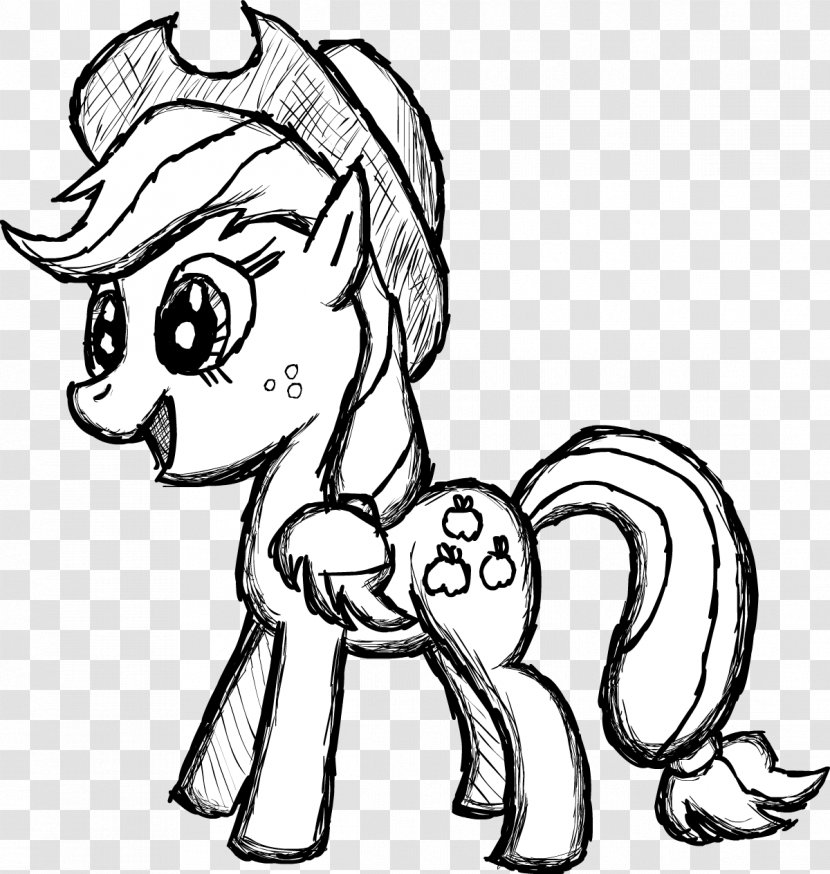 Pony Sticker Horse Decal Car - Cartoon - Applejack Color Transparent PNG