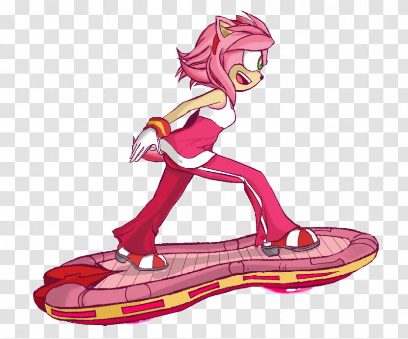 Sonic Riders Amy Rose Sega Vertebrate - Pink - Art Transparent PNG