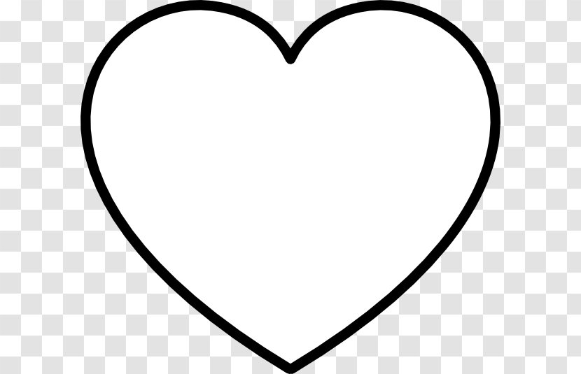 Black And White Heart Area Clip Art - Flower - Cliparts Transparent PNG