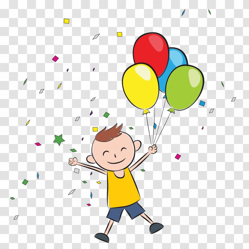 Balloon Boy Image Child - Little Cartoon Transparent PNG