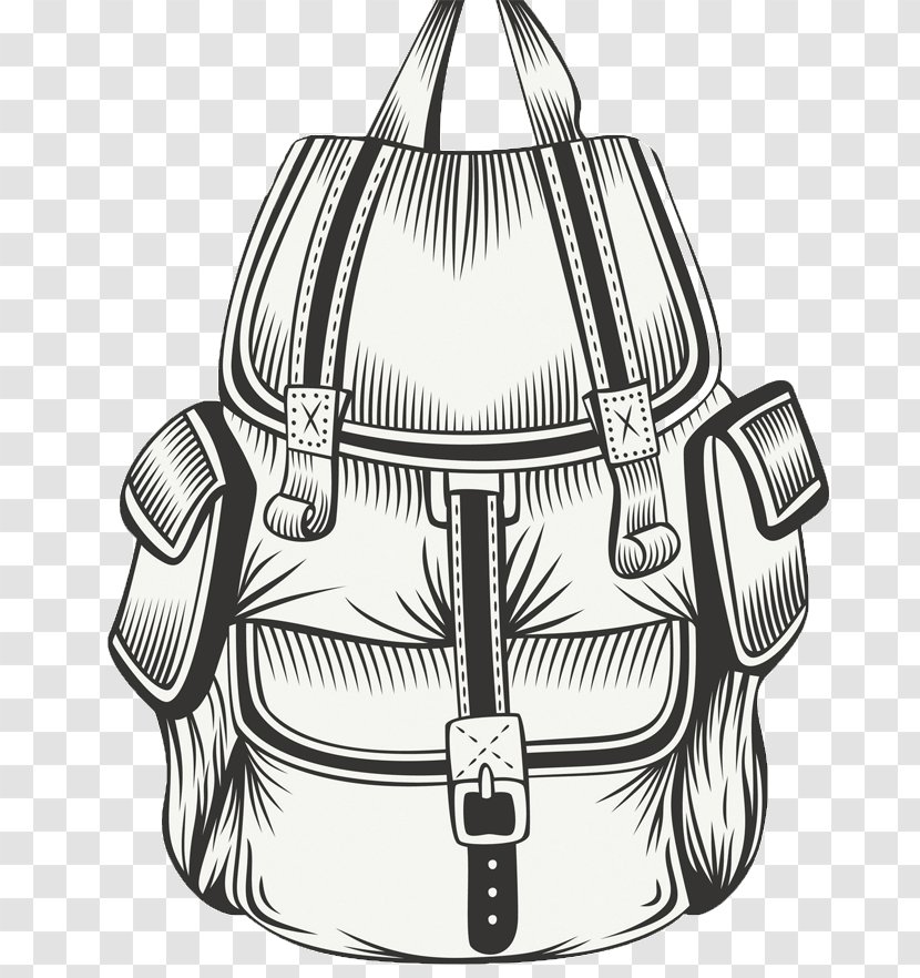 Backpack Illustration Vector Graphics Drawing Hiking - Depositphotos Transparent PNG