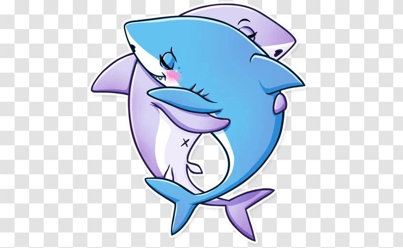 Shark Telegram Sticker Clip Art Fish - Viber Transparent PNG