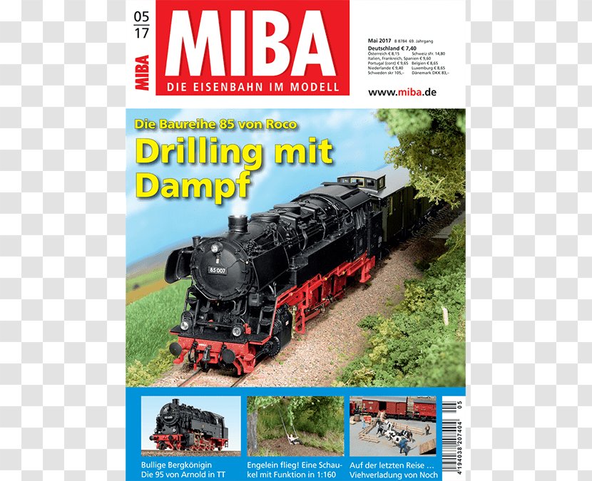 MIBA Magazine Rail Transport Train April - Vehicle Transparent PNG