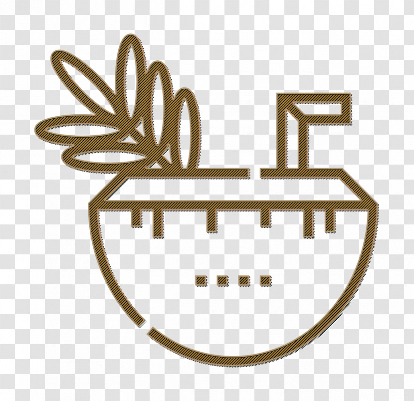 Cocktail Icon Tropical Icon Coconut Drink Icon Transparent PNG