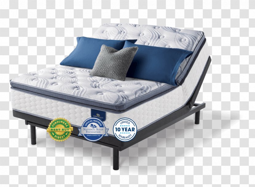 Serta Mattress Firm Adjustable Bed - Studio Couch Transparent PNG