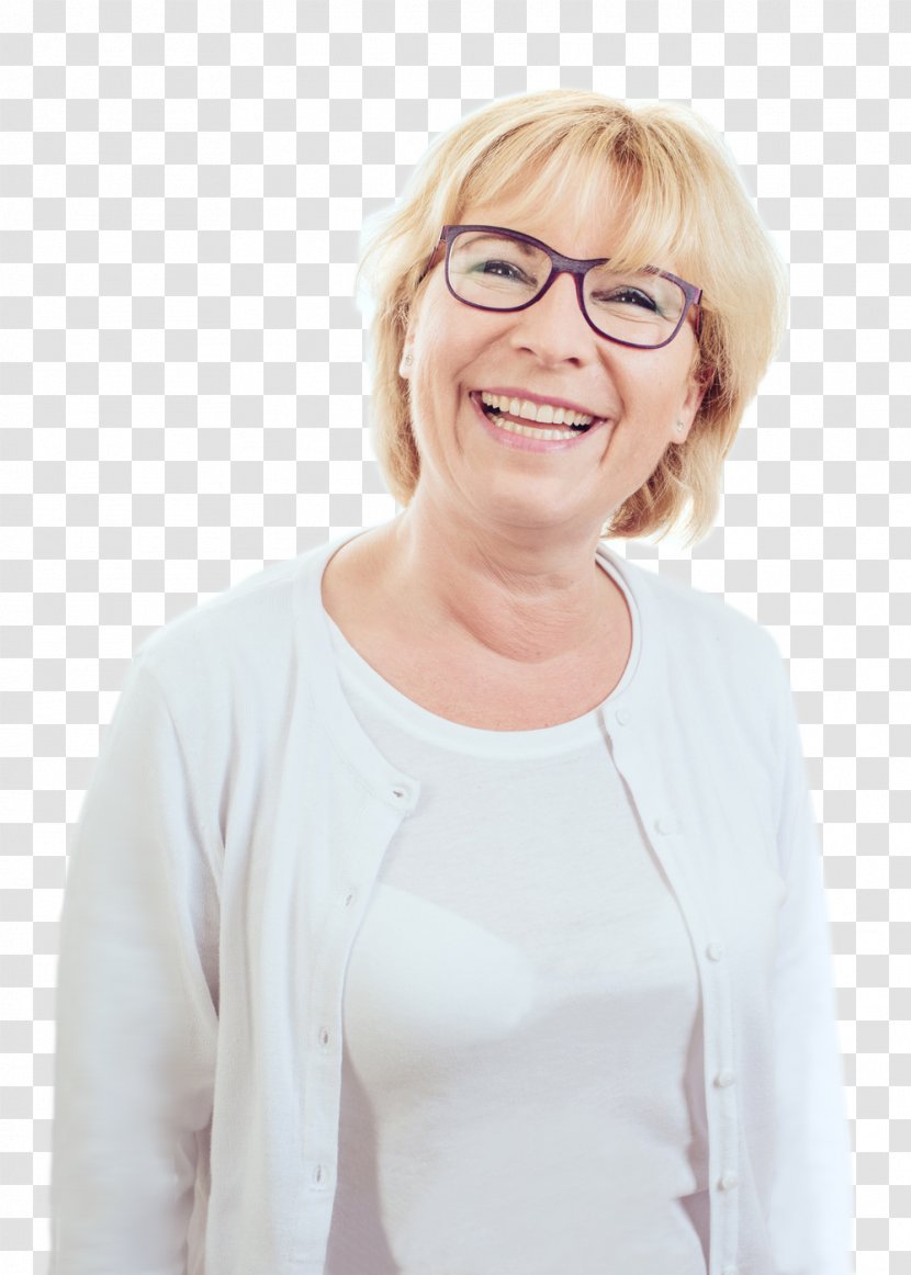 Dr. Irina Pramhofer-Dorninger Dentist Patient Glasses Blond - Frame - Hanspeter Keitel Transparent PNG