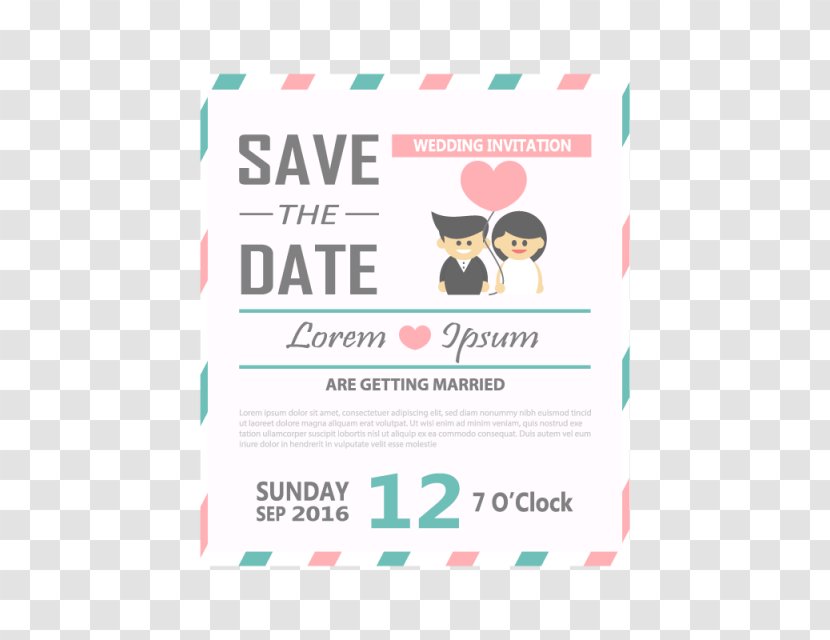 Wedding Invitation Save The Date Convite Party - Birthday Card Transparent PNG