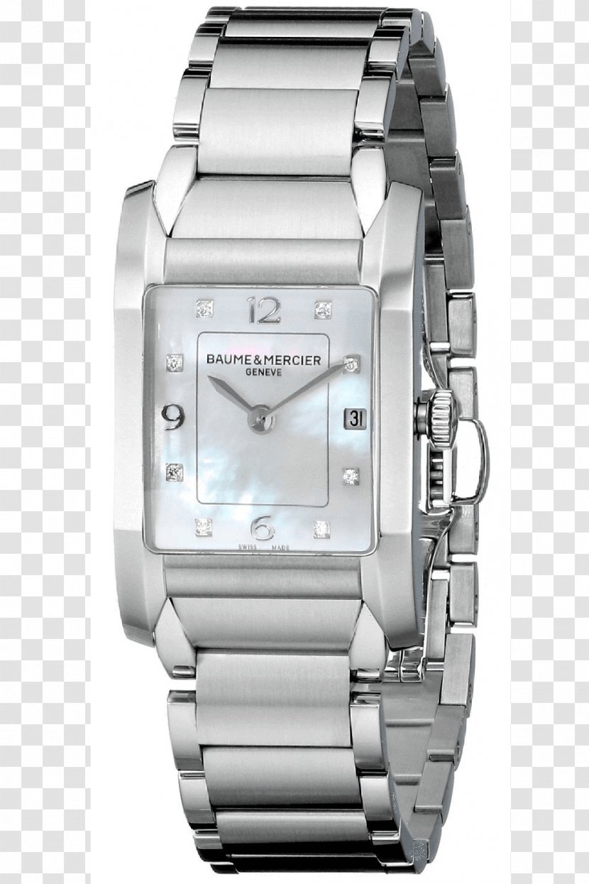 Steel Baume Et Mercier Watch Bracelet Clock - Platinum Transparent PNG