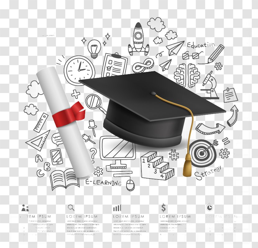 Campus Graduation Background Element Vector Material - Classroom - Diploma Transparent PNG