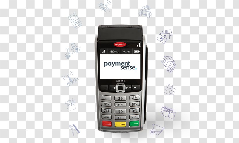 Feature Phone Mobile Phones Payment Terminal Card - Business - Machine Transparent PNG