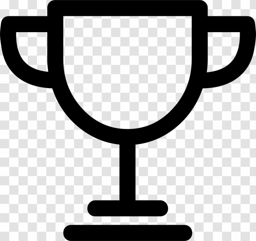 Trophy Icon - Award - Black And White Transparent PNG
