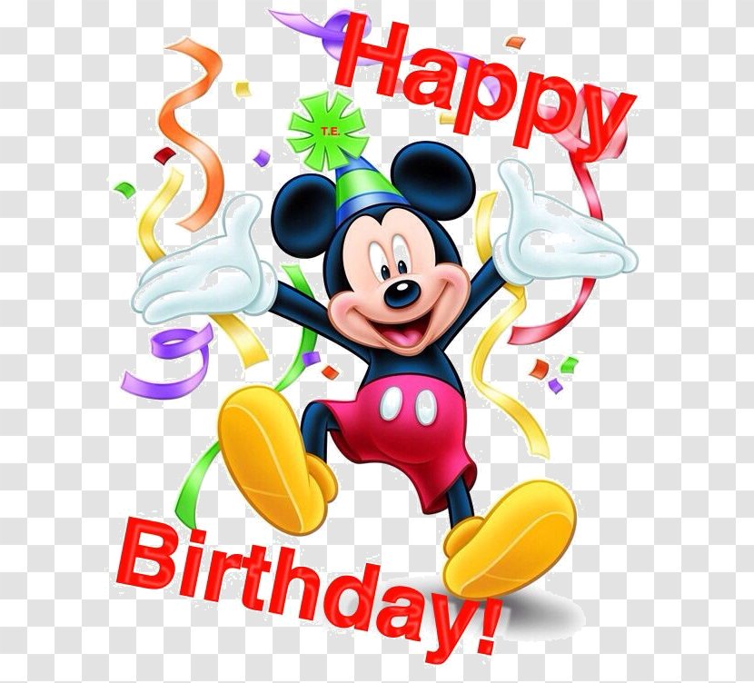 Mickey Mouse Birthday Wish Greeting & Note Cards Minnie Transparent PNG