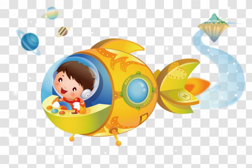 Clip Art - Toddler - Space Travel Transparent PNG