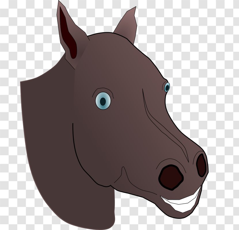 American Quarter Horse Mustang Head Mask Clip Art Transparent PNG