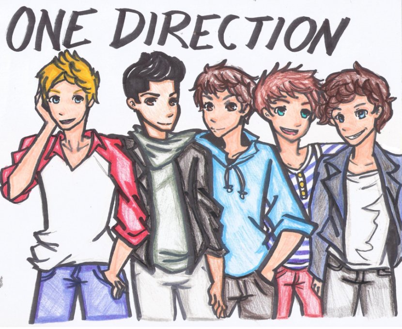 One Direction Cartoon Drawing Comics Clip Art - Frame - Cliparts Transparent PNG