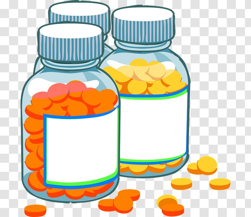 Pharmaceutical Drug Medicine Clip Art - Pixabay - Yellow Pills Transparent PNG