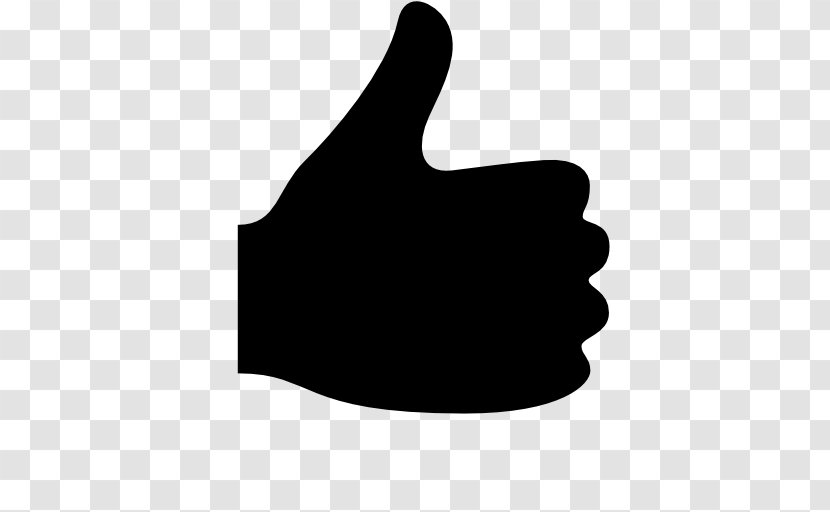 Thumb Signal Icon Design - Black - Thumbs Up Transparent PNG