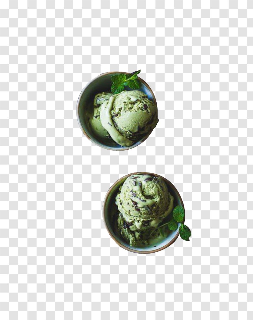 Green Tea Ice Cream Matcha - Dessert Transparent PNG