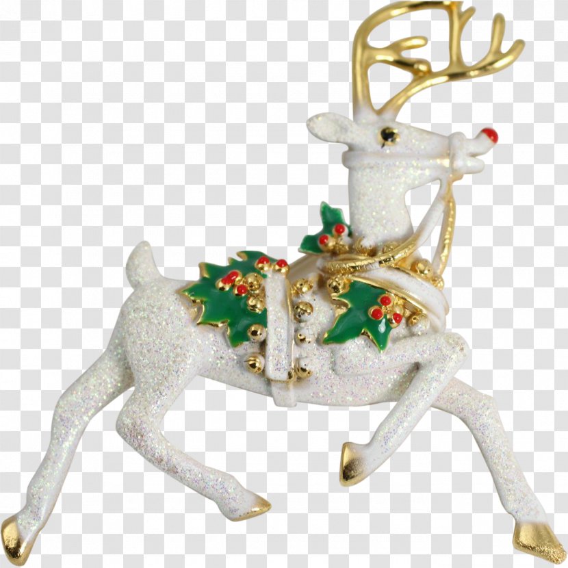 Reindeer Christmas Ornament Figurine Transparent PNG