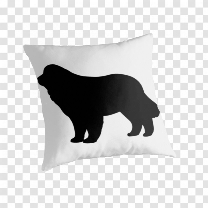 Newfoundland Dog Throw Pillows Cushion Puppy - Pillow Transparent PNG