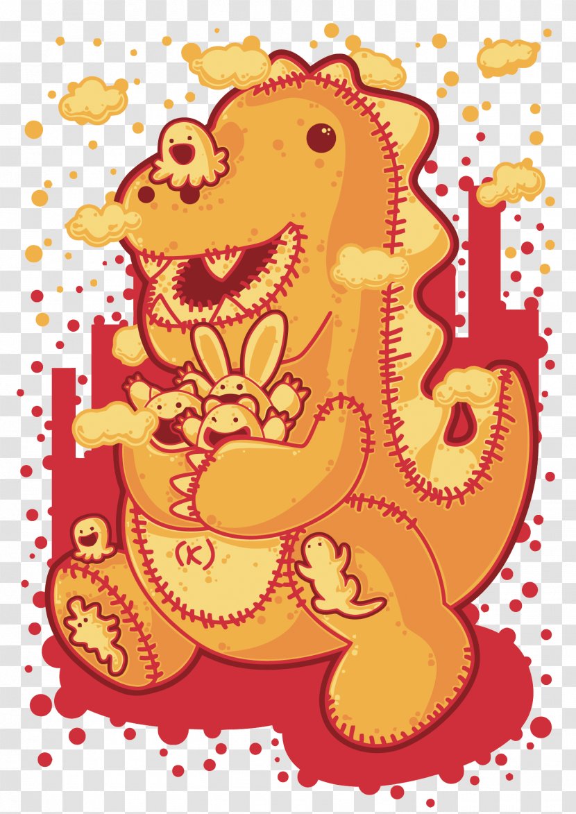 Dinosaur Euclidean Vector Cartoon Illustration - Flower - Dinosaurs Transparent PNG