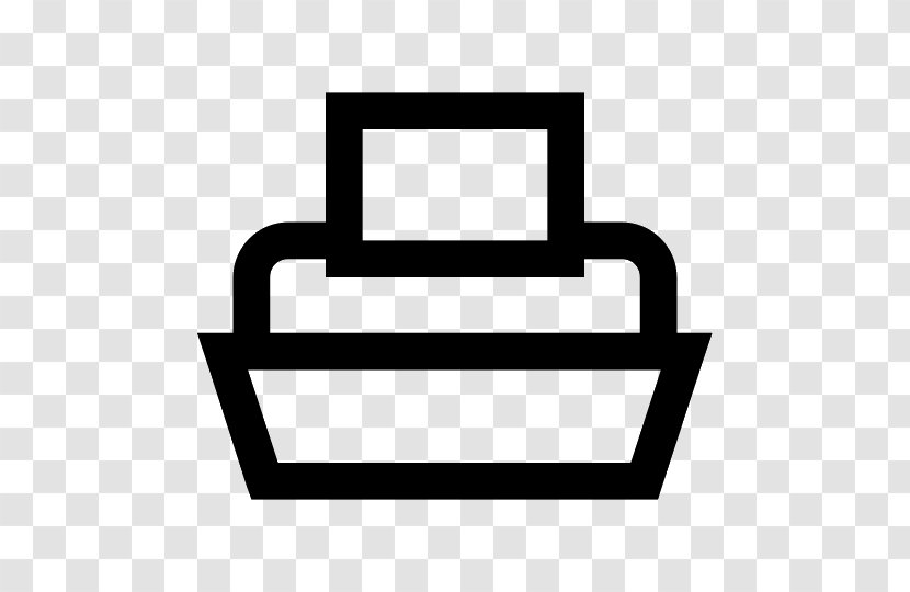 Printer - Black And White - Symbol Transparent PNG