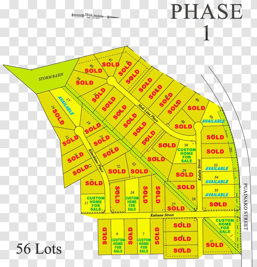 Hilo Hillside Estates Land Lot Site Plan Residential Area - Floor - Road Map Infography Aerial View Transparent PNG