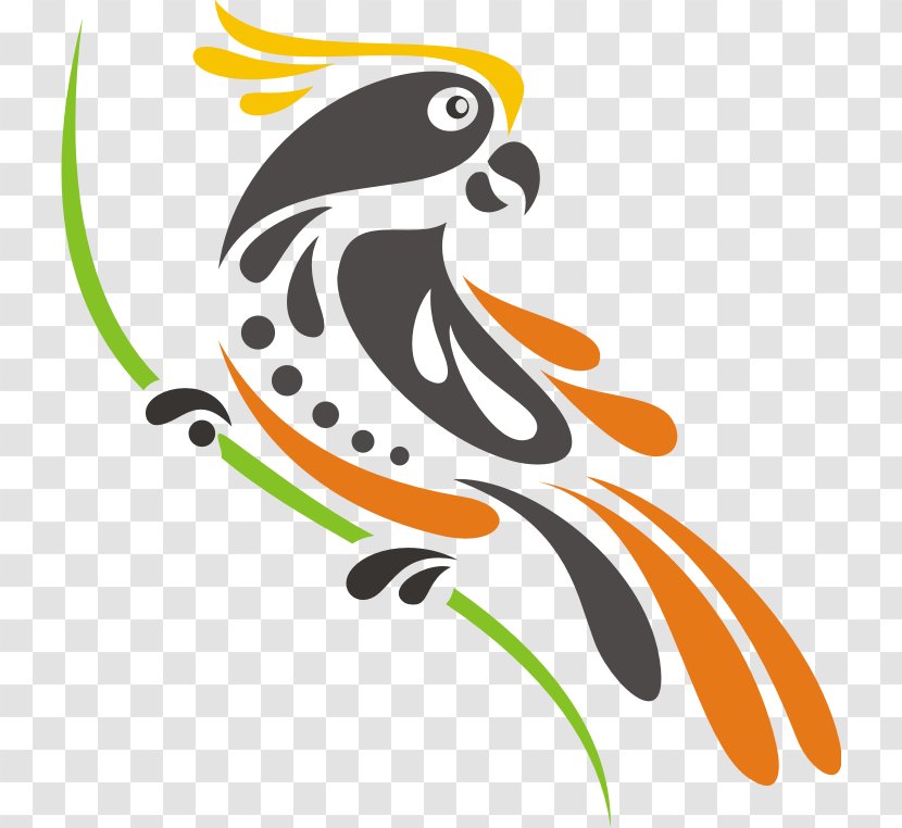 Bird Logo - Pollinator - Vektor Transparent PNG