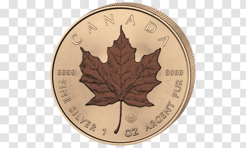 Canadian Gold Maple Leaf Silver - Tree Transparent PNG
