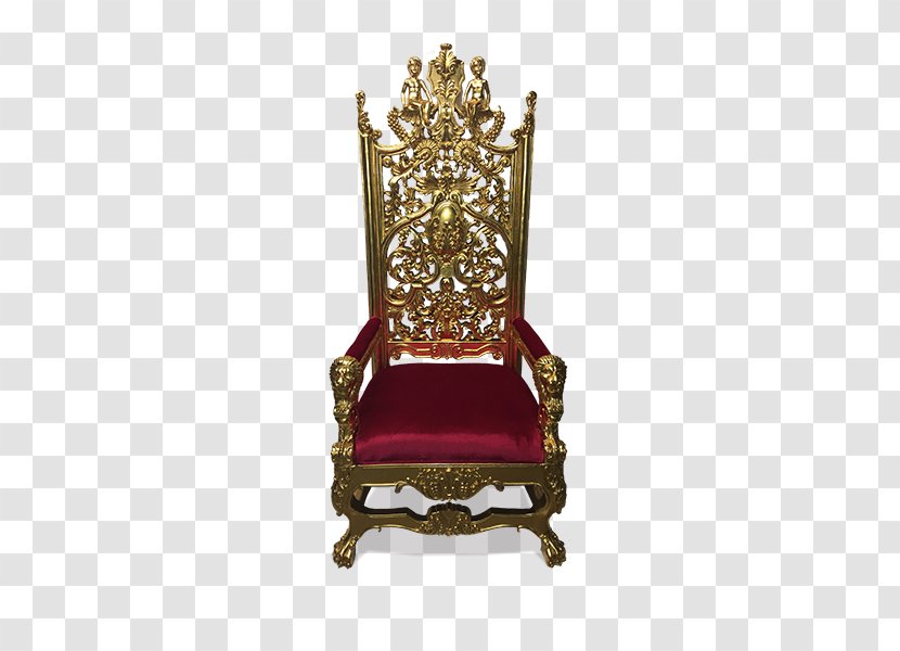 Throne Table Chair Seat King - Luxe Event Rental Transparent PNG