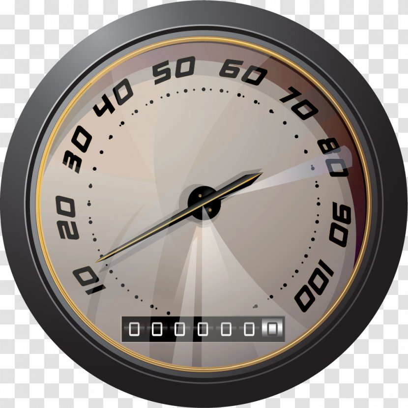 Car Speedometer Download Clip Art - Dashboard - Vector Painted Transparent PNG