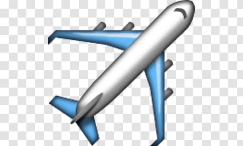 Airplane Apple Color Emoji - Aerospace Engineering Transparent PNG