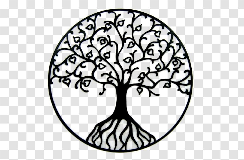 Wall Decal Tree Of Life Sticker Drawing - Monochrome Transparent PNG
