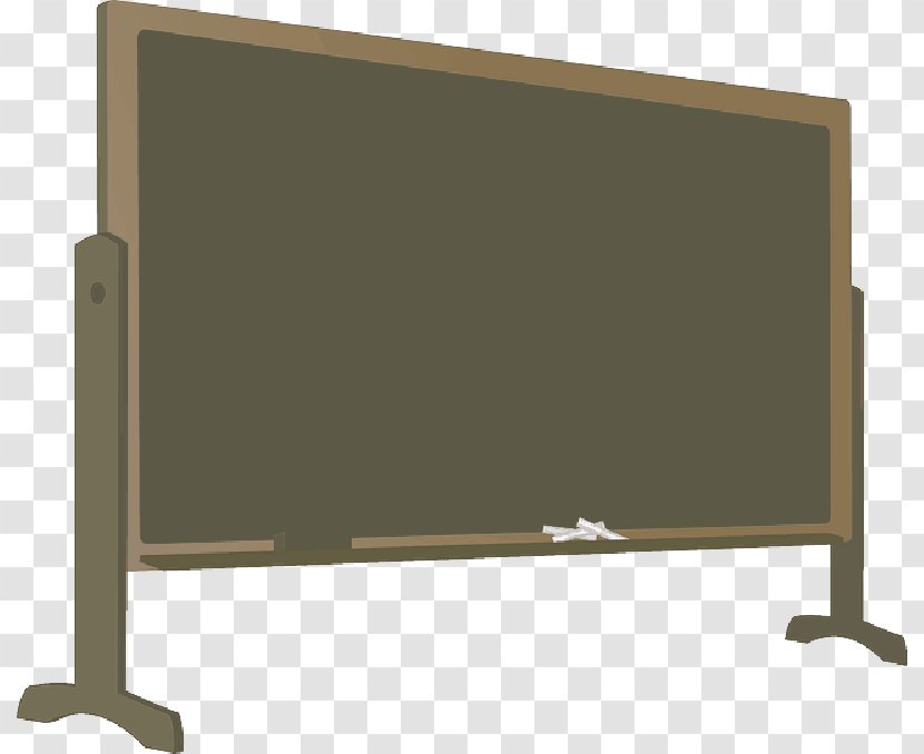 Blackboard With Stand Vector Graphics Clip Art - Chalk Board Transparent PNG