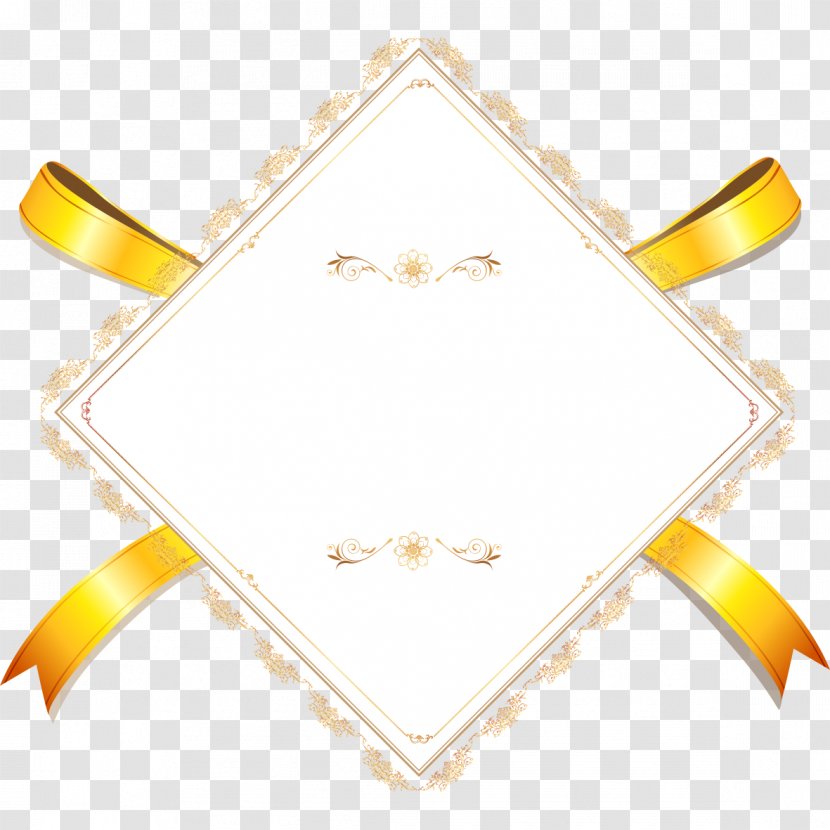 Ribbon Title Bar Icon - Gold Transparent PNG