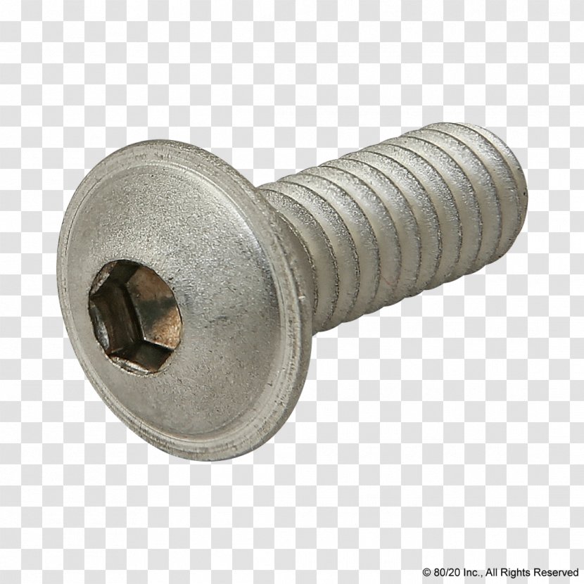 ISO Metric Screw Thread Fastener Cylinder - Hardware Transparent PNG